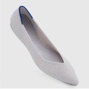 Rothy’s The Point Flat - retired color Salt Honeycomb